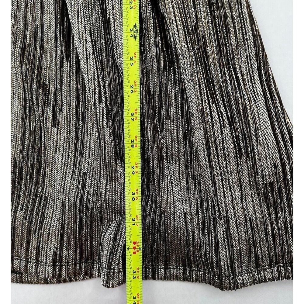 Michael Kors Dress Size XS Metallic Empire Waist V Neck Party Office Gold Event‌ - Picture 8 of 8